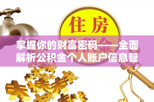 富锦掌握你的财富密码——全面解析公积金个人账户信息管理与优化