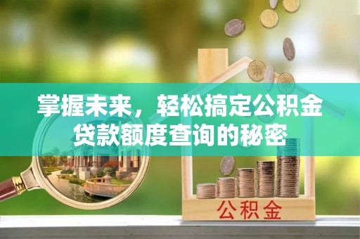 富锦掌握未来，轻松搞定公积金贷款额度查询的秘密