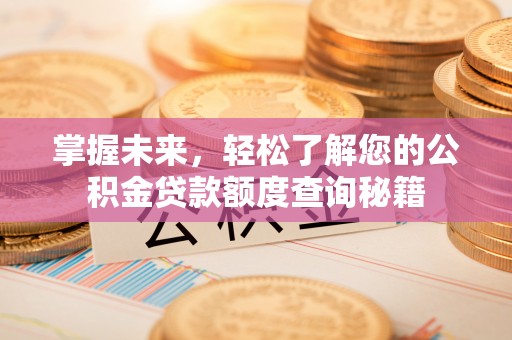 富锦掌握未来，轻松了解您的公积金贷款额度查询秘籍