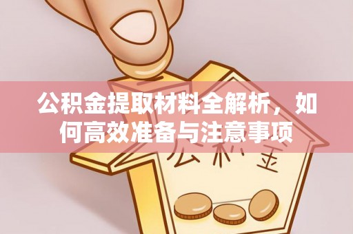 富锦公积金提取材料全解析，如何高效准备与注意事项